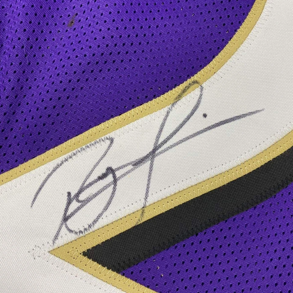 Autographed/Signed Ray Lewis Baltimore Purple Football Jersey PSA/DNA COA - Image 3 of 4