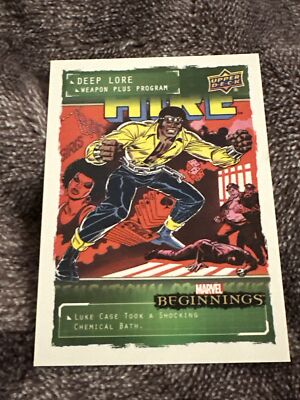 2022 (2023) Upper Deck UD Marvel Beginnings Deep Lore Weapons  DLWP7 Luke Cage!!