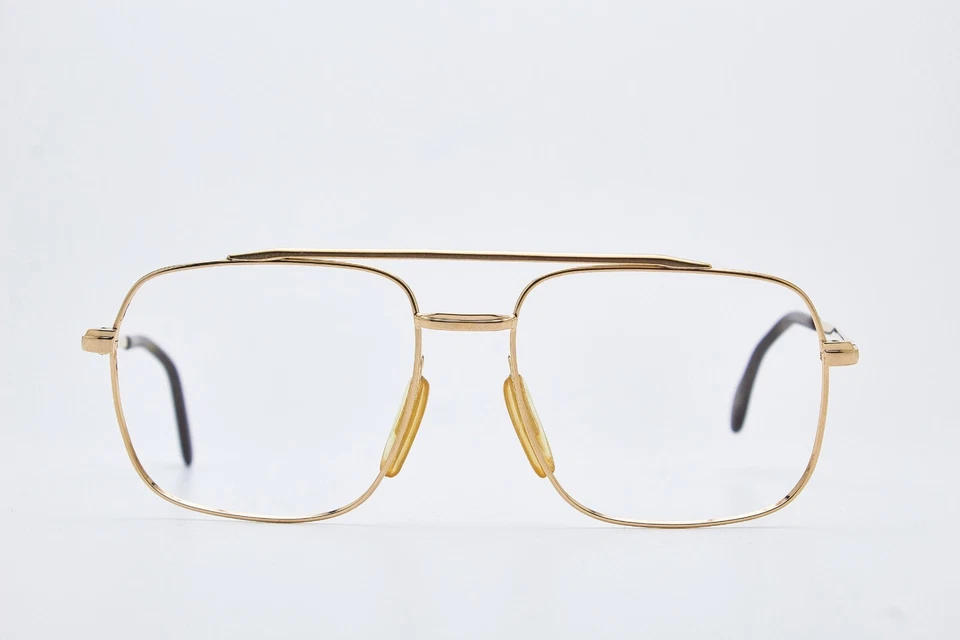 Óculos de ouro vintage da década de 1970 MARWITZ óculos dourados oversized óculos piloto - Imagem 2 de 4