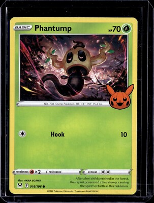 Pokemon - Phantump - 016/196 - Trick Or Trade - NM/M