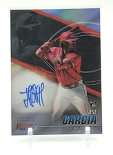 2021 Bowman's Best JOSE GARCIA RC Rookie On Card Auto Refractor - Best of 2021