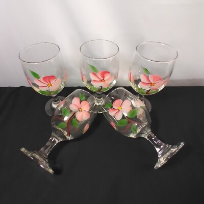 Vtg Libbey Franciscan Inspired Desert Rose 6