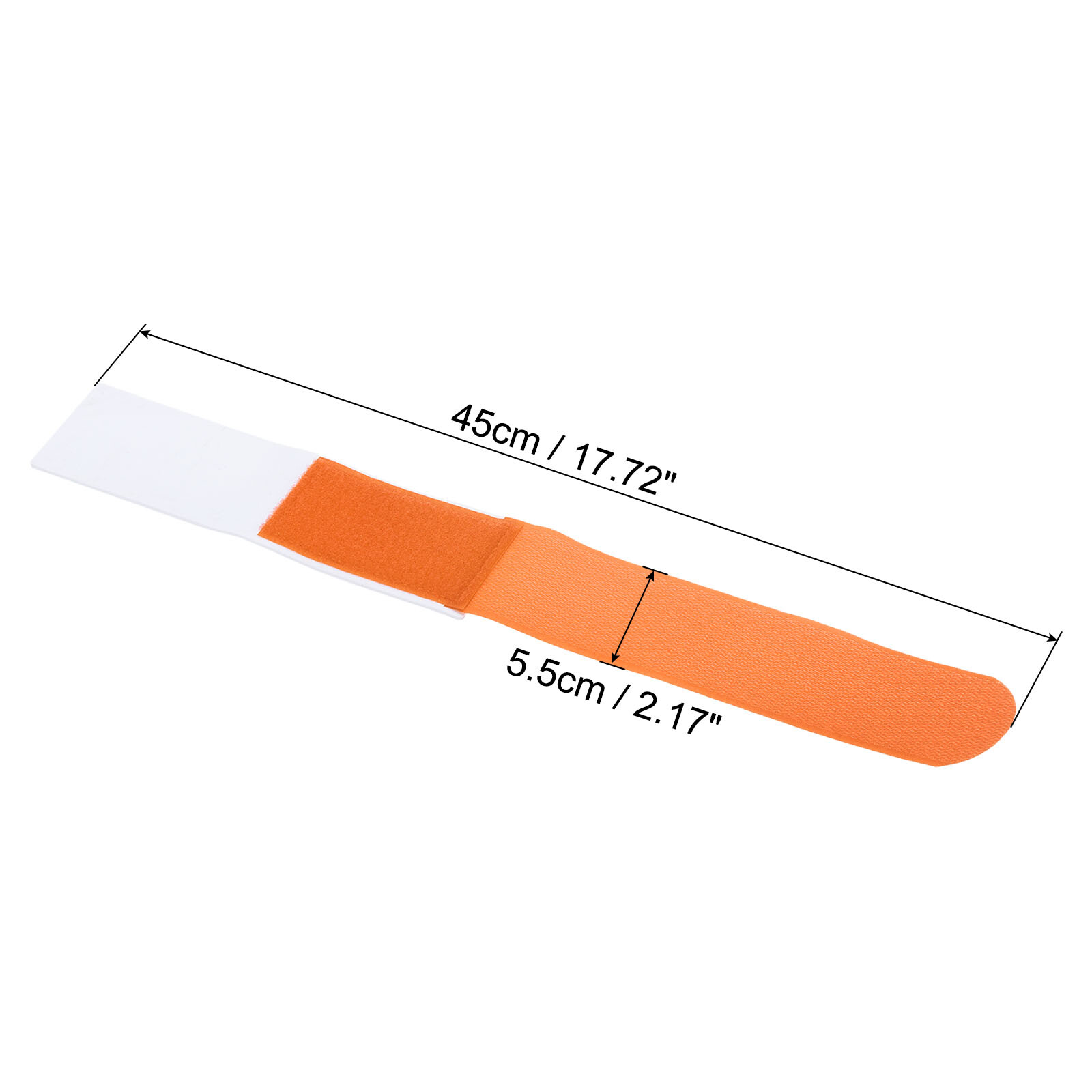 SALOMON Cinghia Porta Sci 45cmx5 5cm Confezione da 4 Cinghia per Scarponi da Snowboard Arancione