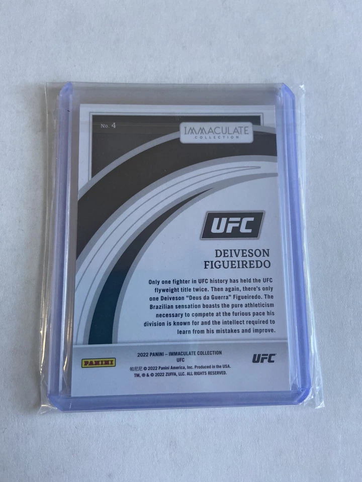 2022 Immaculate UFC Deiveson Figueiredo Red Chanpion /25 SSP - Image 2 of 2