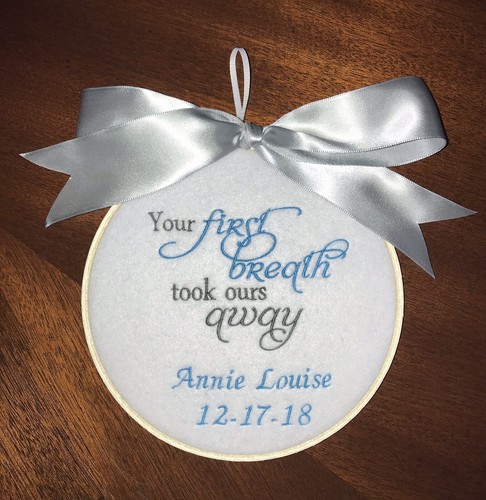 Baby Shower Gift - Your First Breath Took Ours Away - Nursery Decor - Baby Sign - Picture 2 of 5
