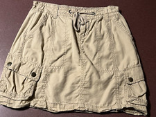 Womens Juniors Old Navy Tan Kahki Cargo style Skirt Sz 0  Excellent