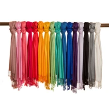 Soft Silk Shawl Wrap Women Pashmina Solid Scarf Stole Cashmere Wool Ladies Scarf