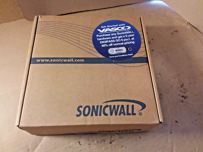 Sonicwall TZ100 Netzwerksicherheitsgerät mit Netzteil, neu offene Box.