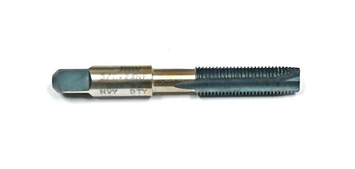 3/8-24 3 Flute HSS GH4 Spiral Point Plug Tap Neck Relief Added MF500128