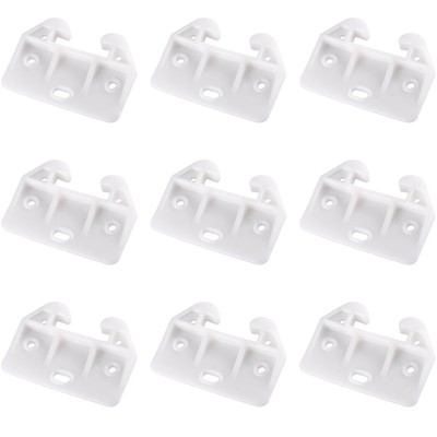  10 Pcs Chest of Drawer Slides Kitchen Track Guide Plastic Rail Guides