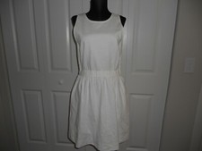 NWT MADEWELL 1937 PIERSIDE DRESS IN PEARL WHITE SLEEVELESS SIZE LARGE