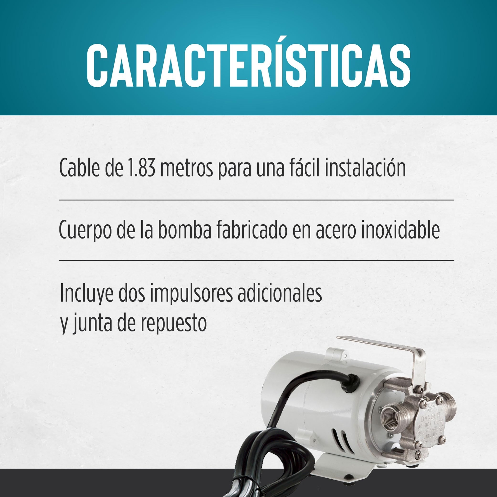 Little Giant 360S 115 Volt, 360 GPH 1/10 HP Stainless Steel Non-Submersible Pump