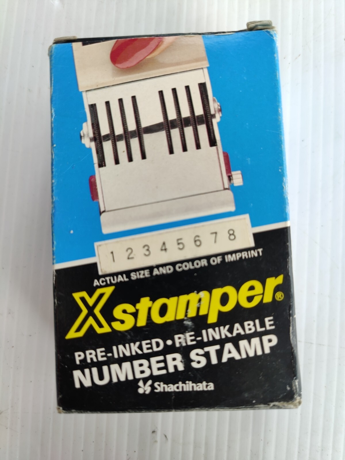 Vintage Shachihata XStamper Preinked Reinkable Number Stamp Japan eBay