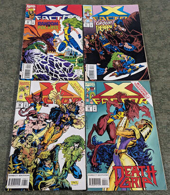 Marvel Comics X-Factor Lot (4) Issue (95 97 98 99) Sega Nintendo Nickelodeon Ad