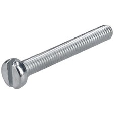 Image of R-TECH 337010 Slotted Pan Head Machine Screws BZP M2.5 20mm - Pack Of 100