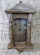 Wooden handmade key holder storage wall mount from solid wood very nice