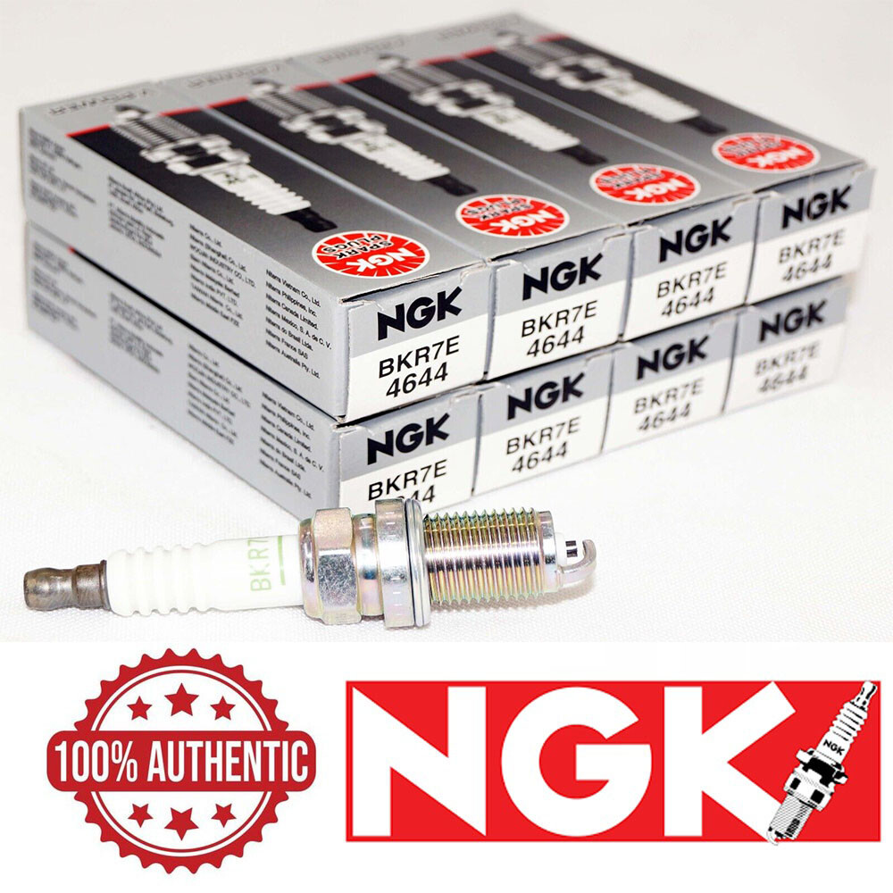 Set of 8 Genuine NGK 4644 Solid Tip Spark Plug V-Power BKR7E