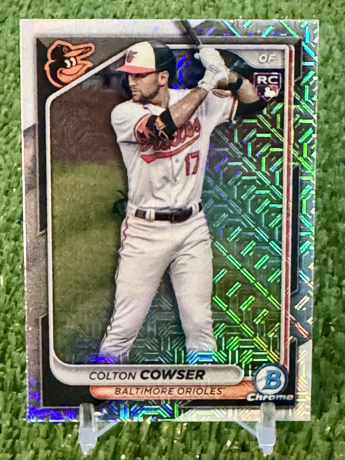 2024 Bowman Chrome Prospects Colton Cowser Mojo Holo #33 Rookie RC Orioles