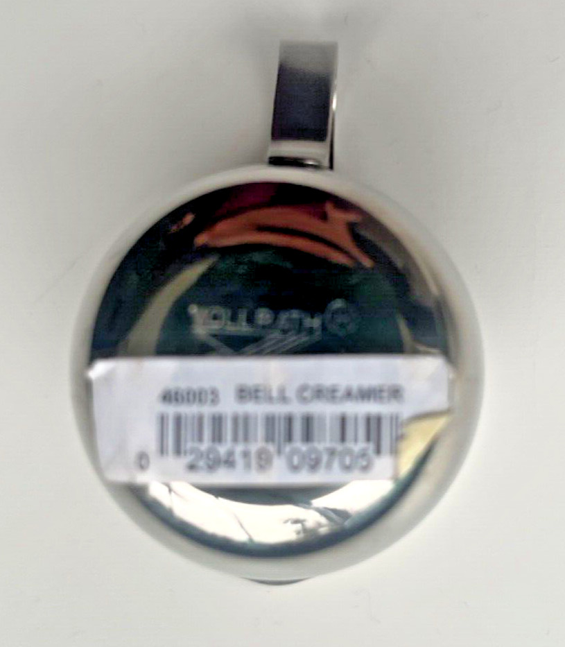 2 Vollrath 3oz Stainless Steel Bell Creamer Syrup 46003