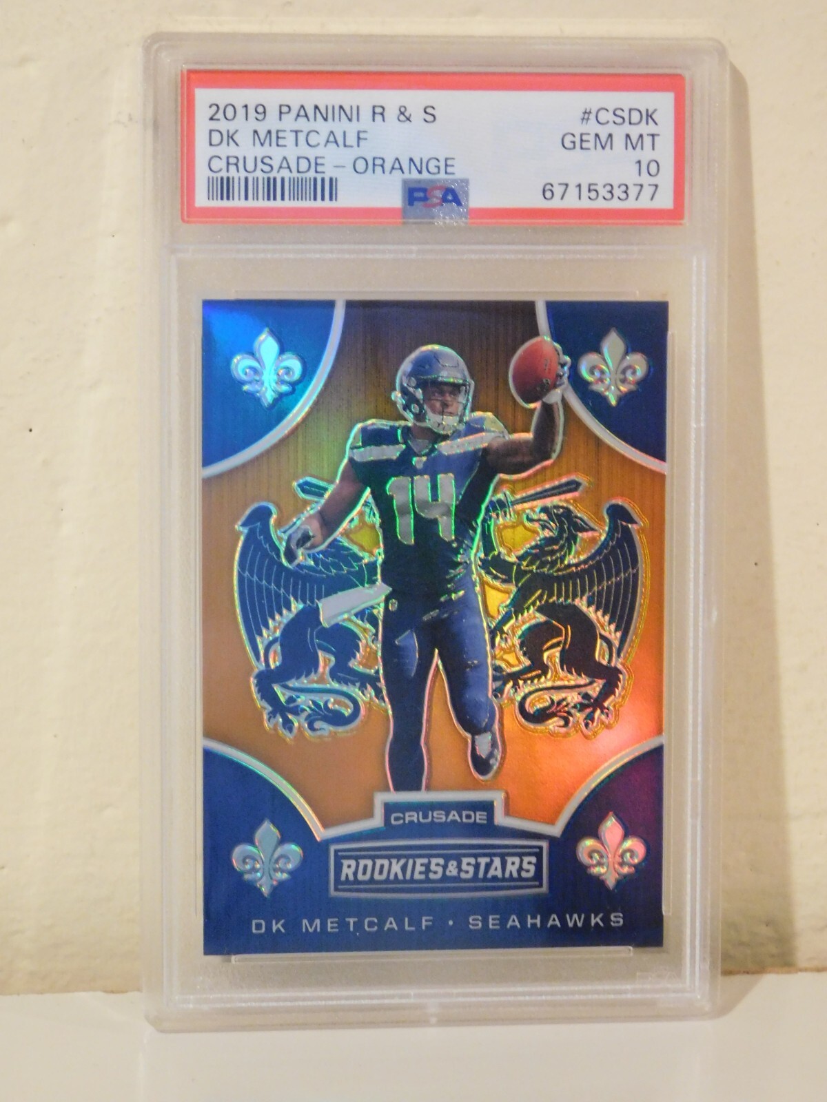 DK Metcalf Panini Rookies & Stars Crusade #CSDK Orange