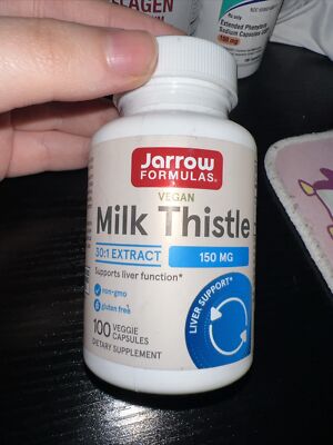 Jarrow Formulas, Inc. Vegan Milk Thistle 30:1 Extract 150 mg 100 Veg Caps