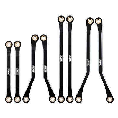 CNC Aluminum High Clearance Chassis Links for TRX4M Defender Bronco 1/18 (Black)