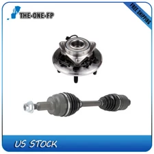 2 X Front CV Axle Shaft Wheel Bearing Hub Kit For Dodge Ram 1500 2006-2008 4WD