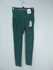 Xersion Green Black Space Dyed 7/8 Leggings Sz XS High-rise High Compression