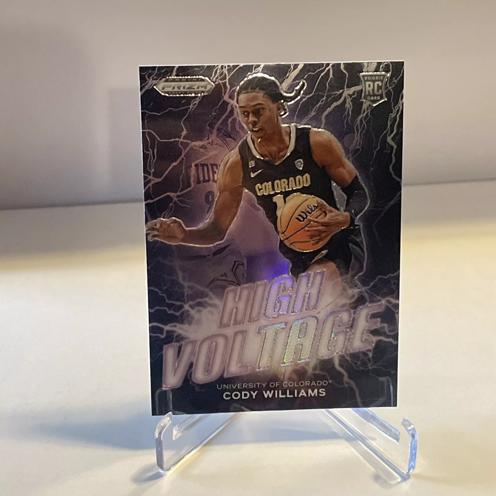 2024 Panini Prizm Draft Picks Cody Williams High Voltage Rookie SSP Case Hit RC
