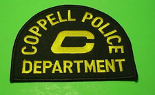 PARCHE POLICÍA COPPELL TEXAS TX 3 5/8" X 4 5/8" ¡¡ENVÍO GRATUITO!!!