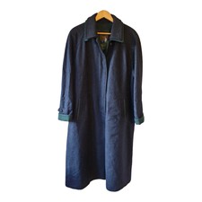 Alpaka Alpaca Loden Blue/green Tarten Overcoat Size Gb 22