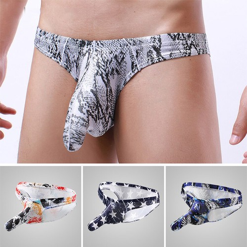 Faringoto Slip Pour Homme Imprimé Léopard - Sous-Vêtements Masculins Confortables, U Convexe Bulge Pouch, Bikini Shorts Sexy Et Respirants