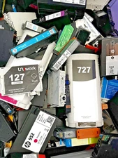 Lot of 100 Empty Ink Cartridges STAPLES / OFFICE DEPOT / MAX REWARDS MIXED $200