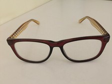 Annie vintage Eyeglasses wine/yellow square Frames for women
