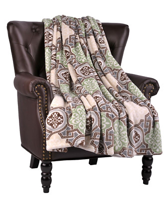 Home Soft Things Risa Throw Blanket 60'' x 70'' Turtle Dove, Home Decor