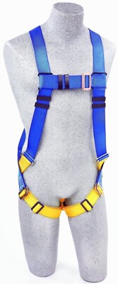 NEW! 3M PROTECTA Full Body Harness, Vest Style, Back, Steel, 310 lb, AB17530