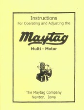 Maytag Upright Motor Engine Service Manual Hit & Miss