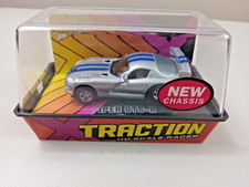 JL X-TRACTION, 'Viper GTS-R", Silver/Blue New in Cube Slot Car