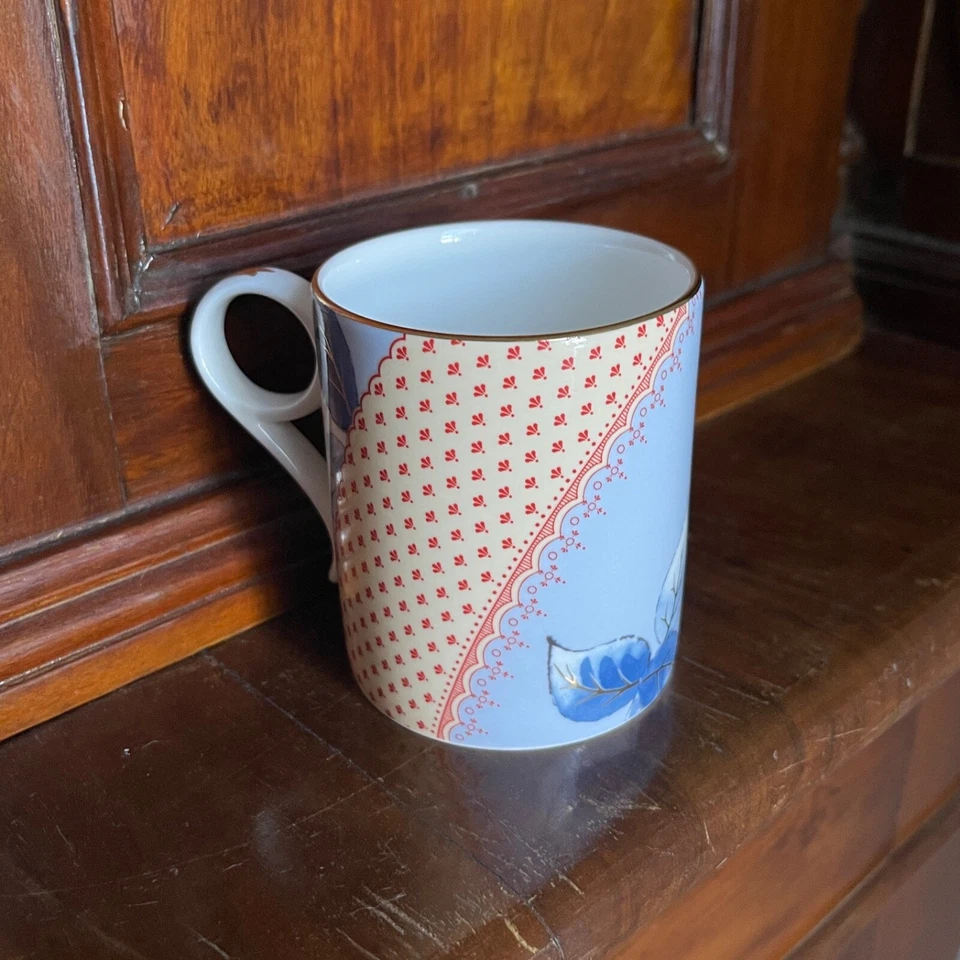 Taza de café Wedgwood Blue Peony Bone China. ¡Difícil de encontrar! Foto 4 de 4