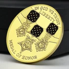US Statue of Liberty Challenge Coin Collectibles Gold Plated Medal of Honor