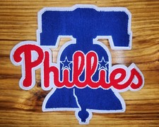 10" x 8.9" Phillies chenille and embroidered iron on patch. No sewing needed