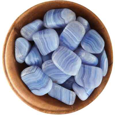 1 BLUE LACE AGATE natural healing crystal stone   Ethically Sourced, Namibia