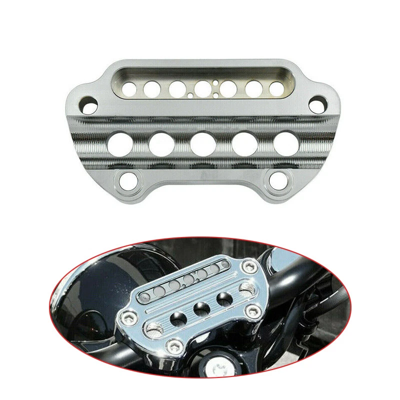 Алюминиевый верхний зажим для подъема руля мотоцикла для Harley Sportster Dyna - Изображение 4 из 4