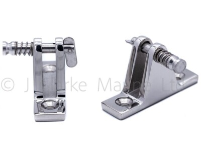 Bimini Straight Deck Scharnier Schnellspanner Pin Mount Boot Baldachin Rahmenbeschlag HD