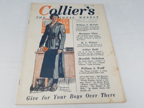 Collier's The National Weekly Magazine Vintage Ads November 9 1918 - Picture 1 of 3