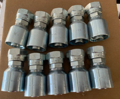 (10) NRP Jones JIC 37° Swivel Female Stem Fitting 612-1W-612 , Free Shipping