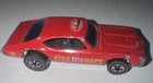 Hot Wheels 1969 Olds 442 Fire Chief die-cast car with redline tires