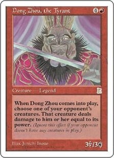 Magic MTG - Dong Zhou, the Tyrant - Portal 3 - POOR - EN