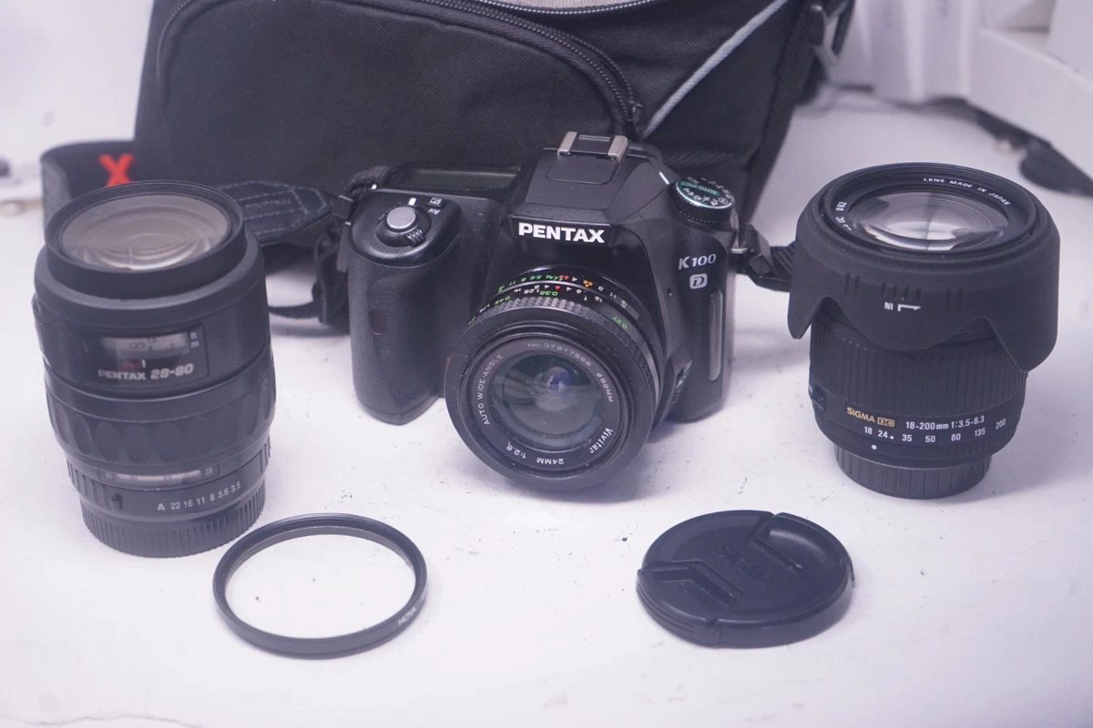Pentax K 100D Digital Cameras 5-6.9 MP Maximum Resolution for sale