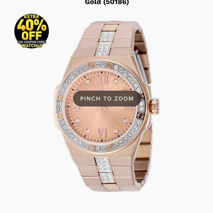 Invicta Specialty Quaderis Men’s Quartz 42mm Rose Gold w/ Box